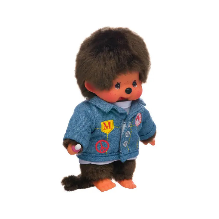 Monchhichi Jean Jacket Boy 7.5” Doll