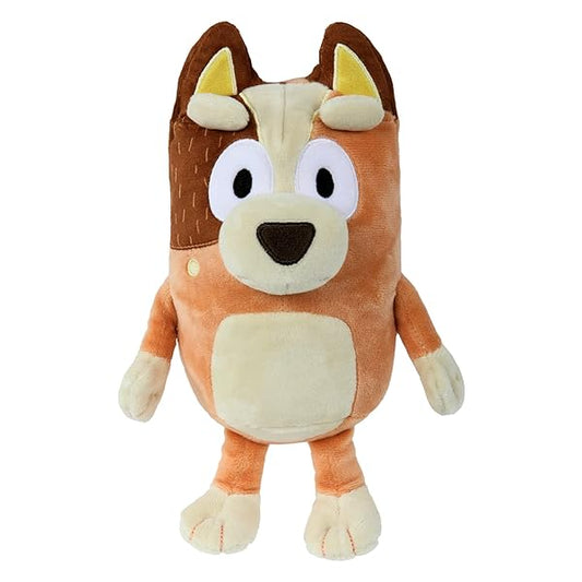 Plush toy character named Chilli from the popular bluey brand who is a red heeler female dog and Bluey's mother.