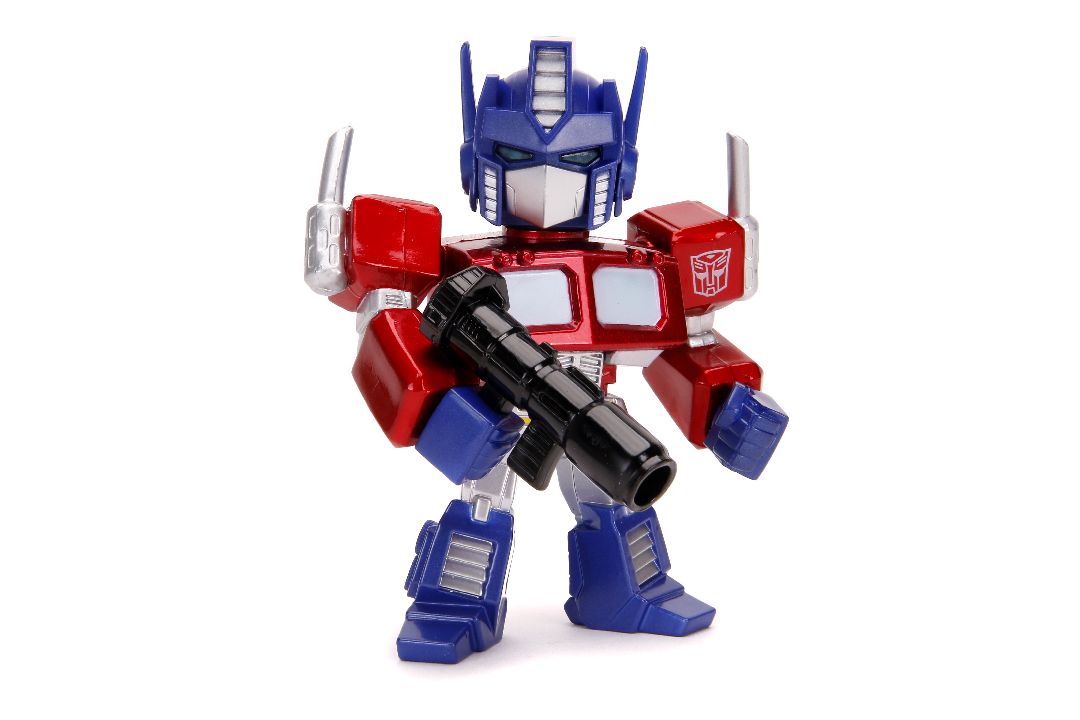 Jada 4" Metalfigs Transformers G1 Optimus Prime with Light