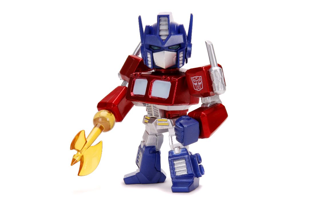 Jada 4" Metalfigs Transformers G1 Optimus Prime with Light
