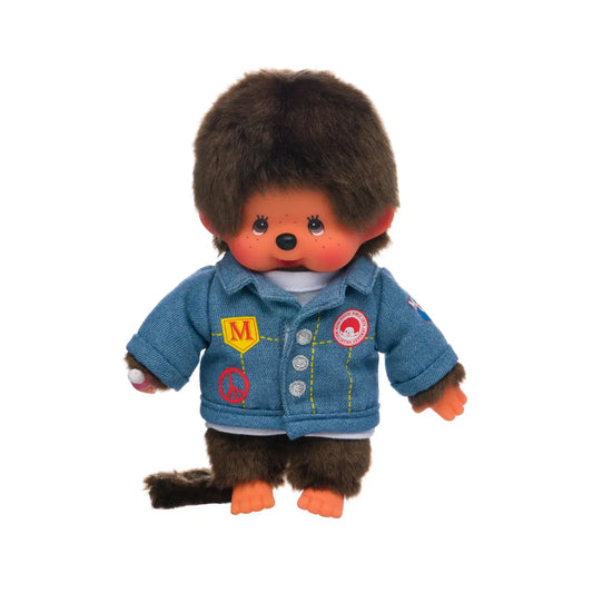 Monchhichi Jean Jacket Boy 7.5” Doll