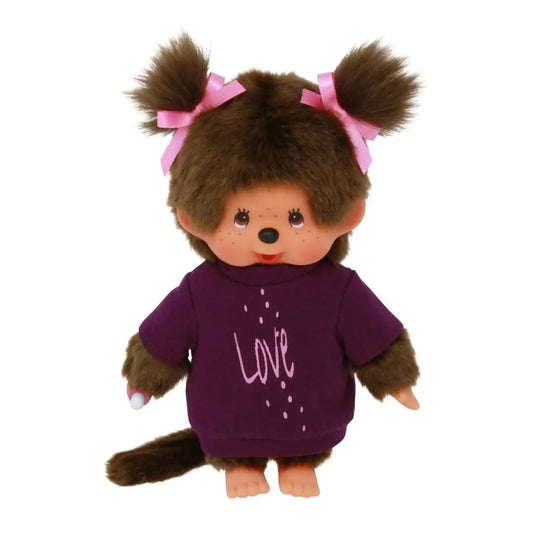 Monchhichi Tee Love Dress Girl 7.5” Doll