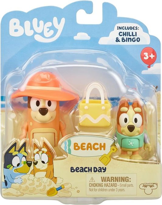 Bluey - Beach Day - 2pk Figurines