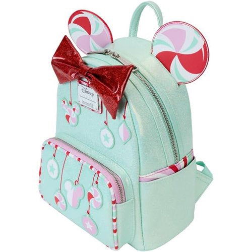 Loungefly Minnie Mouse Holiday Peppermint Ornaments Mini-Backpack ReRun