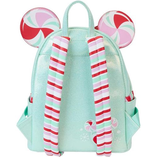 Loungefly Minnie Mouse Holiday Peppermint Ornaments Mini-Backpack ReRun