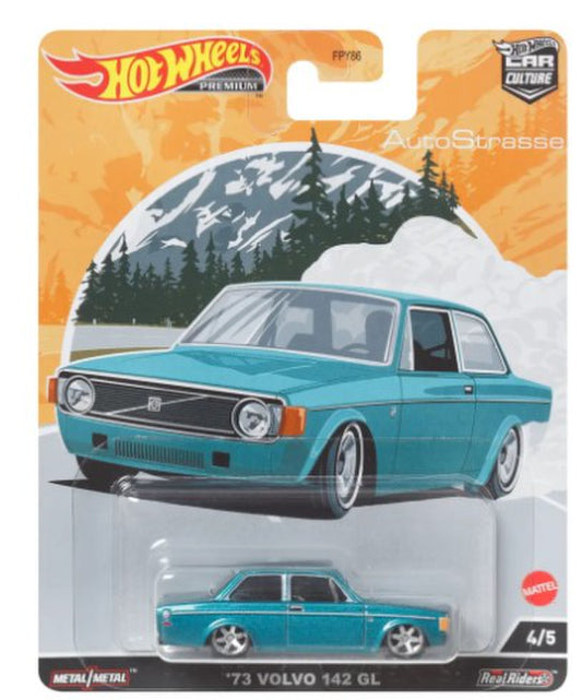 Hot Wheels Premium 73 Volvo 142 GL Teal Diecast Car