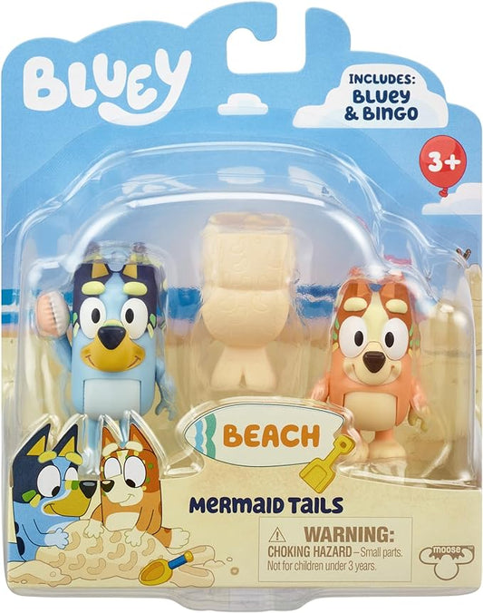 Bluey - Mermaid Tails - 2pk Figurines
